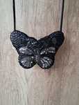 Mini torebka czarny motyl