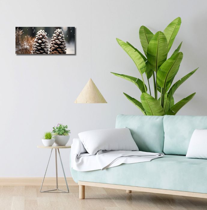 Obraz 50x20cm Zimowa Symetria