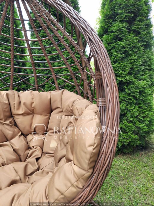 Fotel Wiszący Bujany Kokon XXL Bujak Ogrodowy WYPRZEDAŻ powyżej -30%