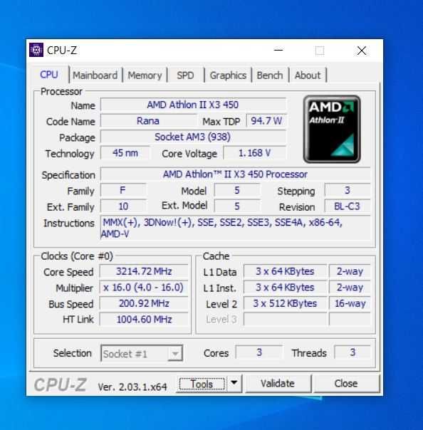 Домашній ПК - AMD Athlon II X3 450/ 4GB DD3/ NVIDIA GeFo