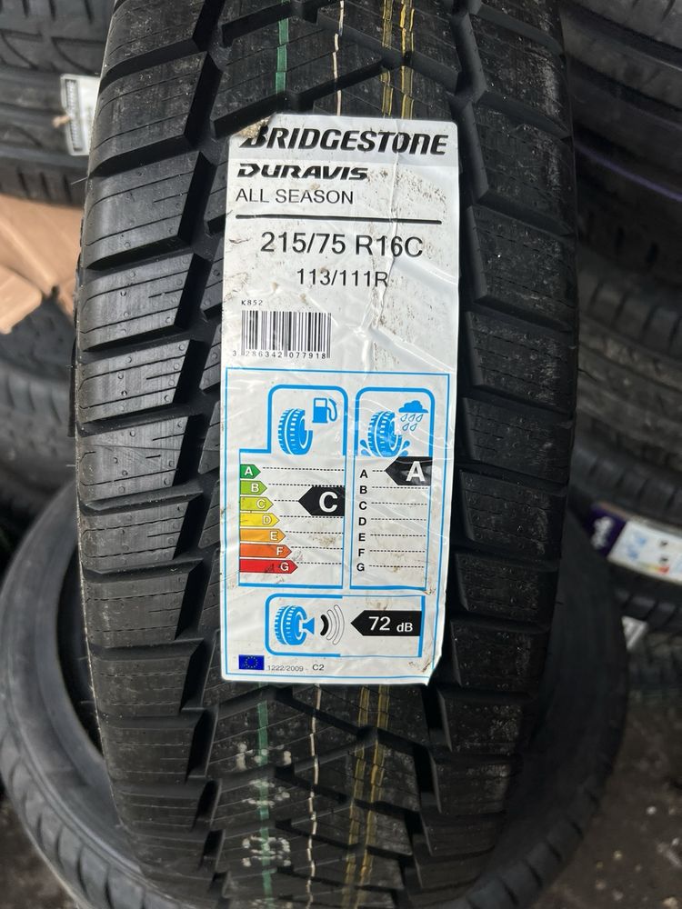 Всесезонні нові шини 215/75R16C 113R Bridgestone DURAVIS ALL SEASON