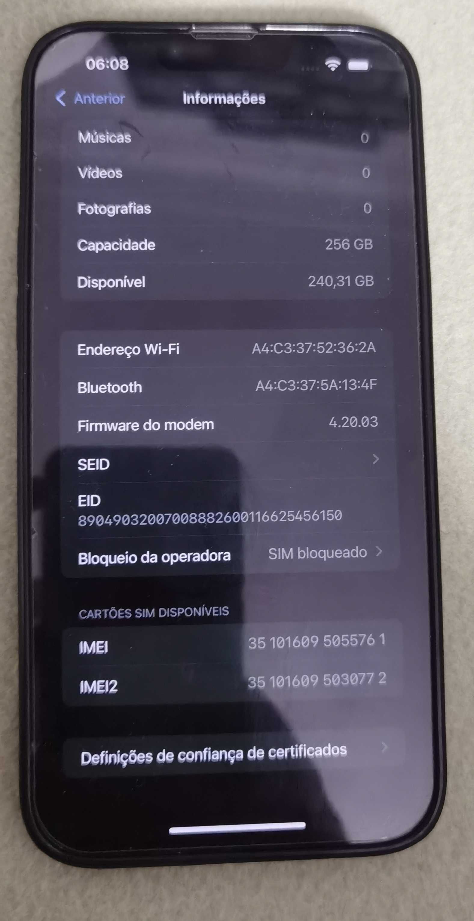 iPhone 13 pro max 256gb dual sim branco