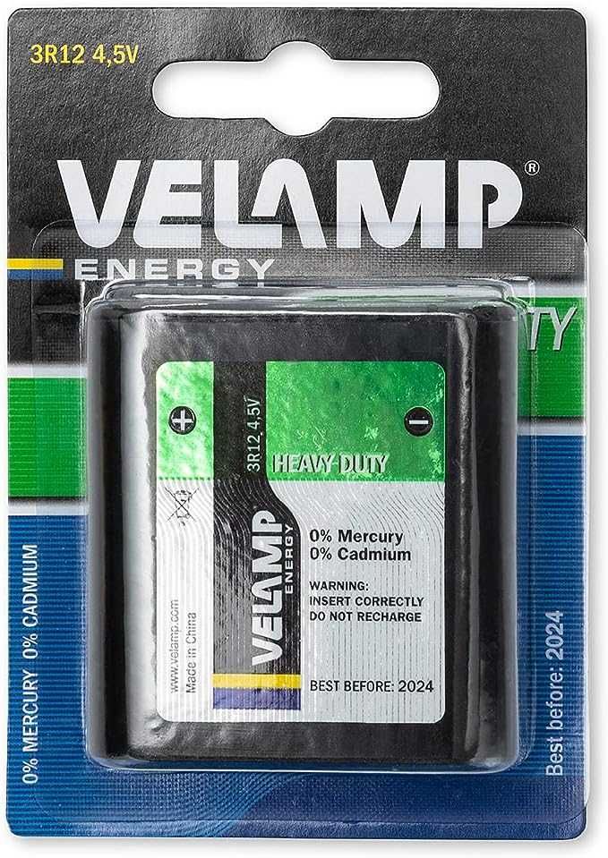 Velamp 3R12/1BP 3R12 płaska bateria 4,5 V,  Cena za 4 sztuki