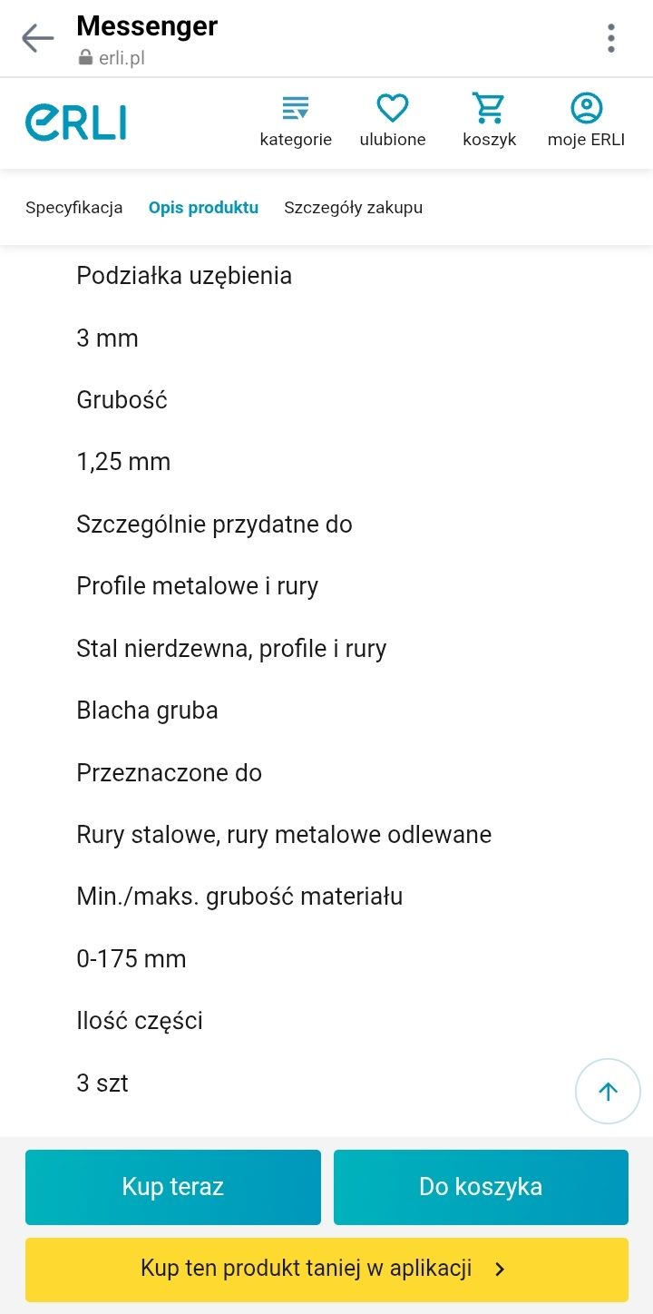Wurth Brzeszczot do piły szablastej