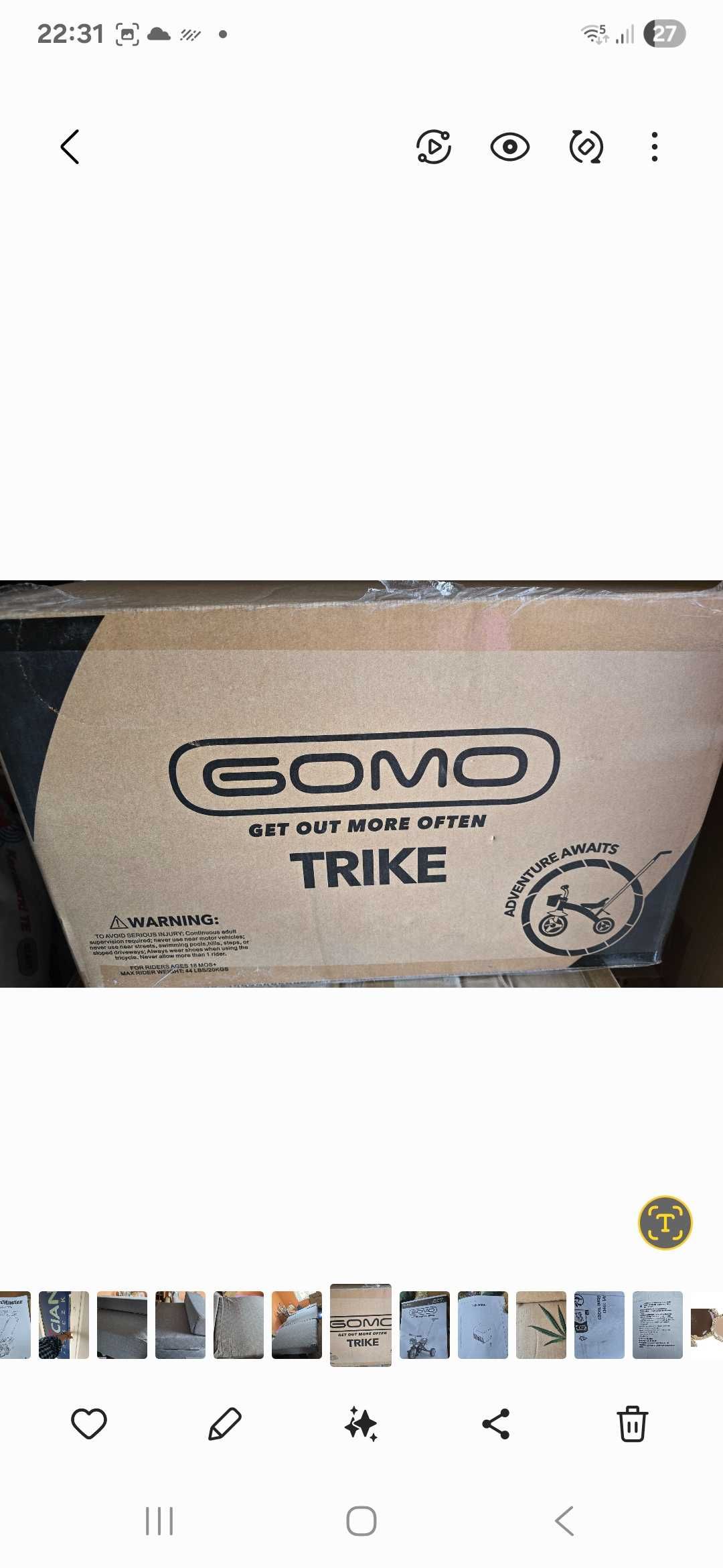 rowerek trójkołowt Gomo Trike