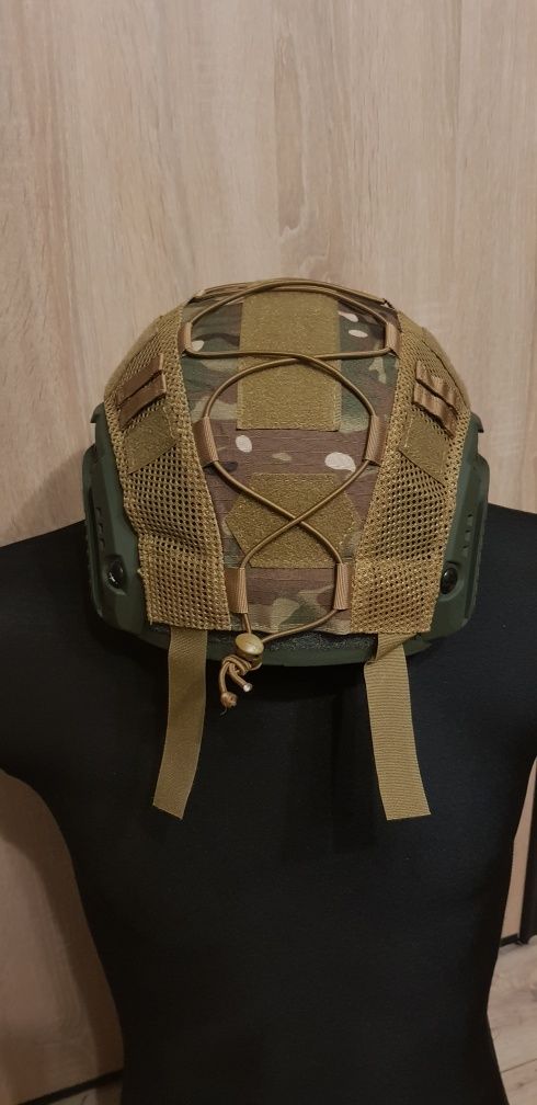 Pokrowiec na hełm FAST BJ/PJ MultiCam M/L High Cut Kask ASG AIRSOFT
