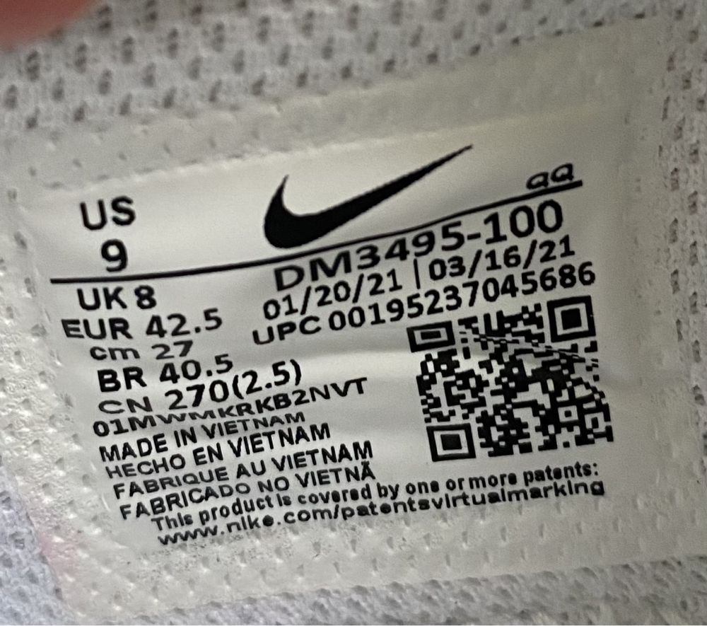 Кеды Nike SB Chron 2 Slip размер 42,5 стелька 27