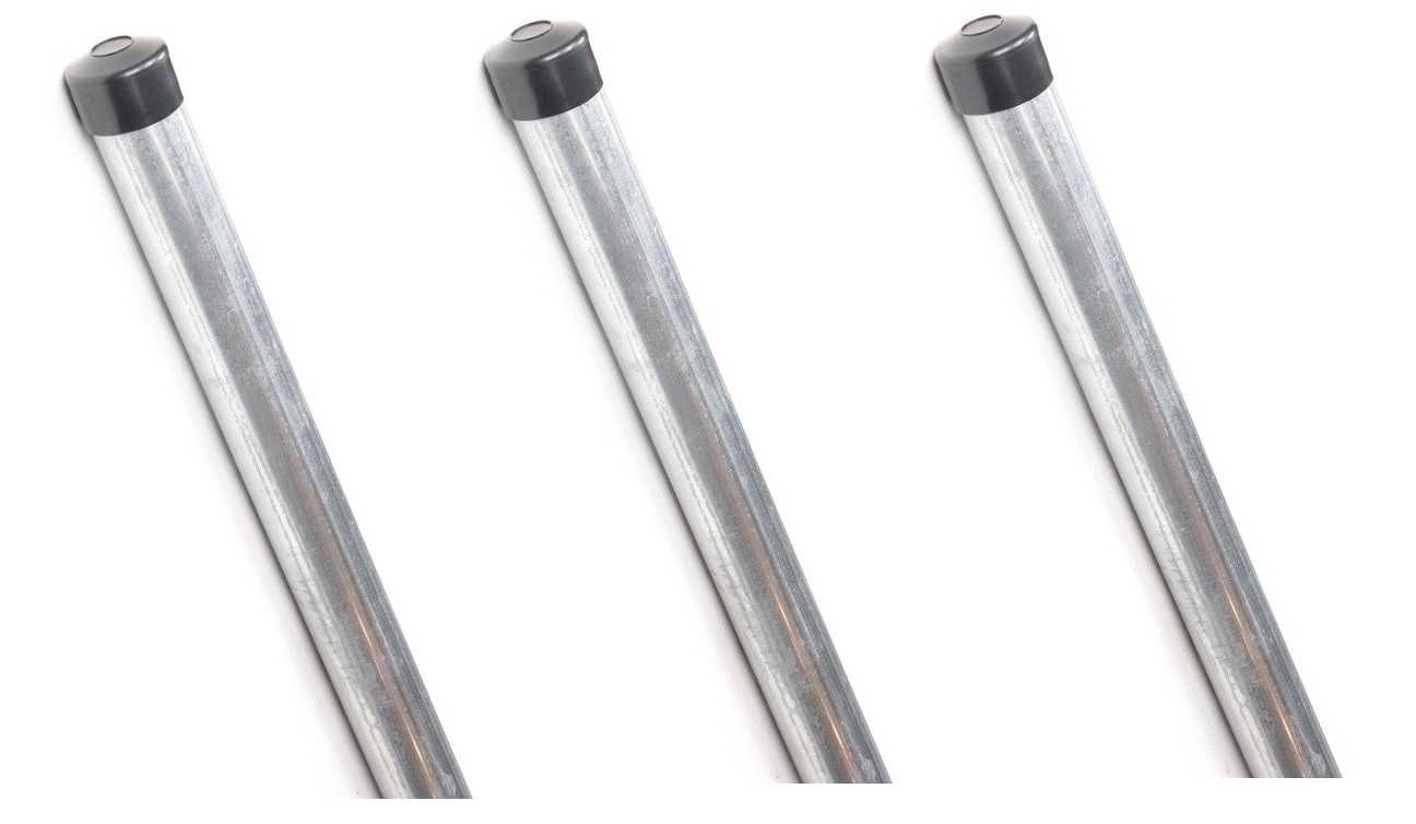 Słupki ogrodzeniowe rurki metalowe OCYNK fi 40mm dł 2.3m + zaślepka