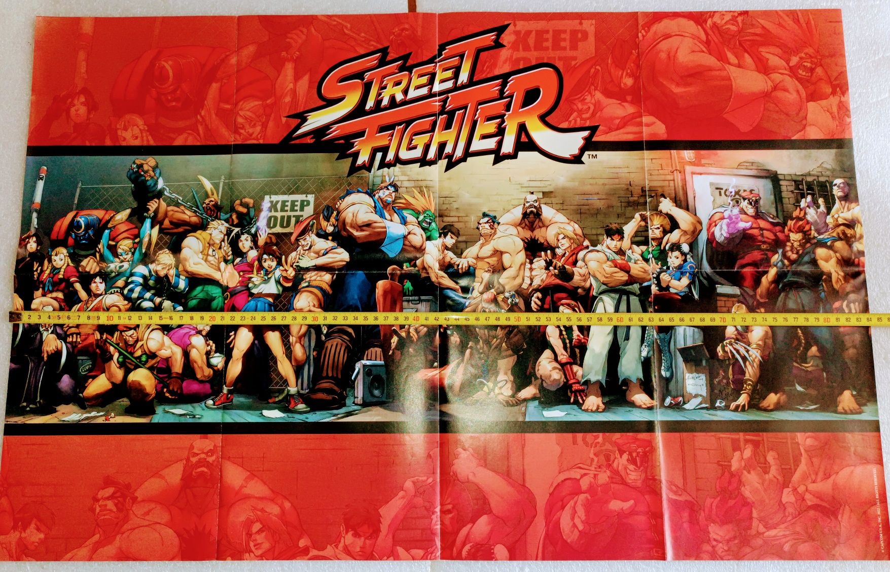 Poster original Street Fighter da Capcom U.S.A