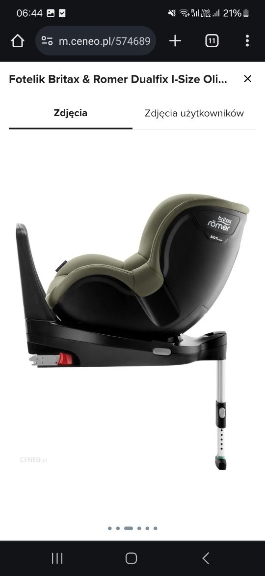 Fotelik britax dualfix i size