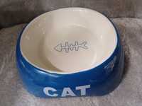 Miska Ceramiczna + Gratis, Cat Na Pokarm Wodę Kocięta Kitten Yarro
