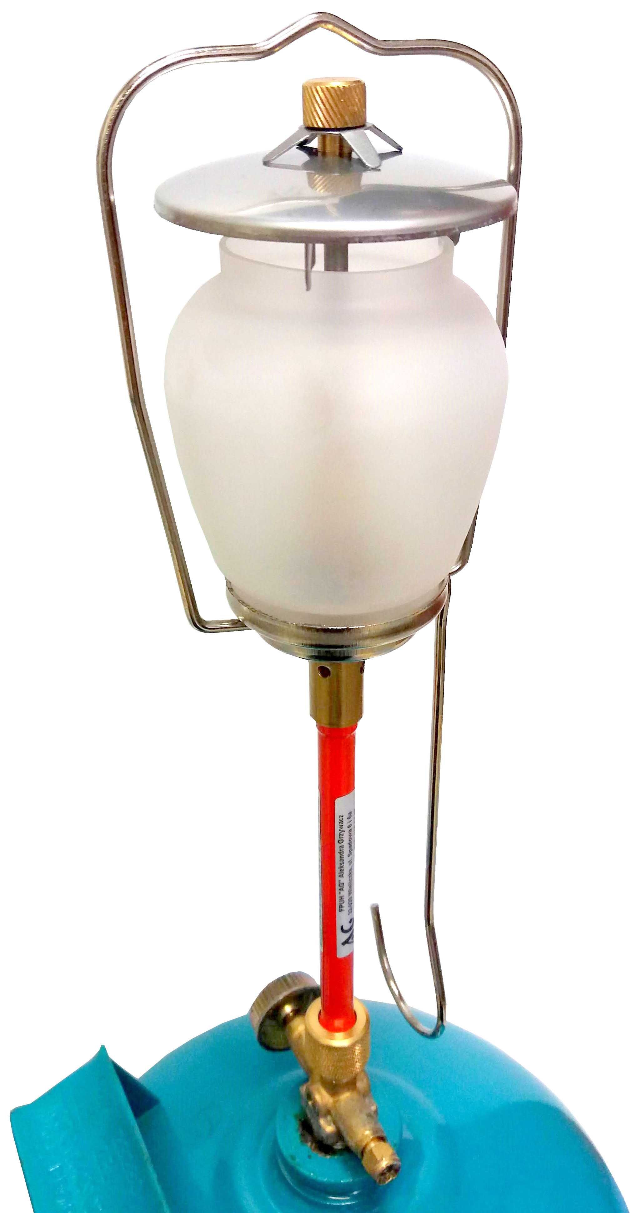 Butla butle gazowa turystyczna 5kg propan butan + lampa lampka kinga