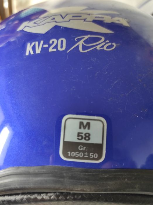 Kask motocykl skuter Kappa KV-20 Rio niebieski 2 sztuki rozmiary L M