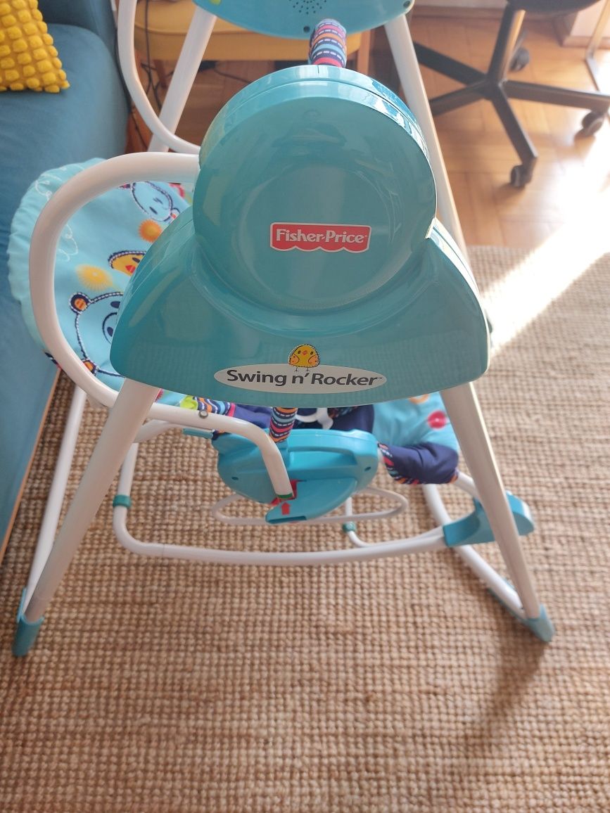 Huśtawka Leżaczek Bujaczek  3w1  Fisher Price