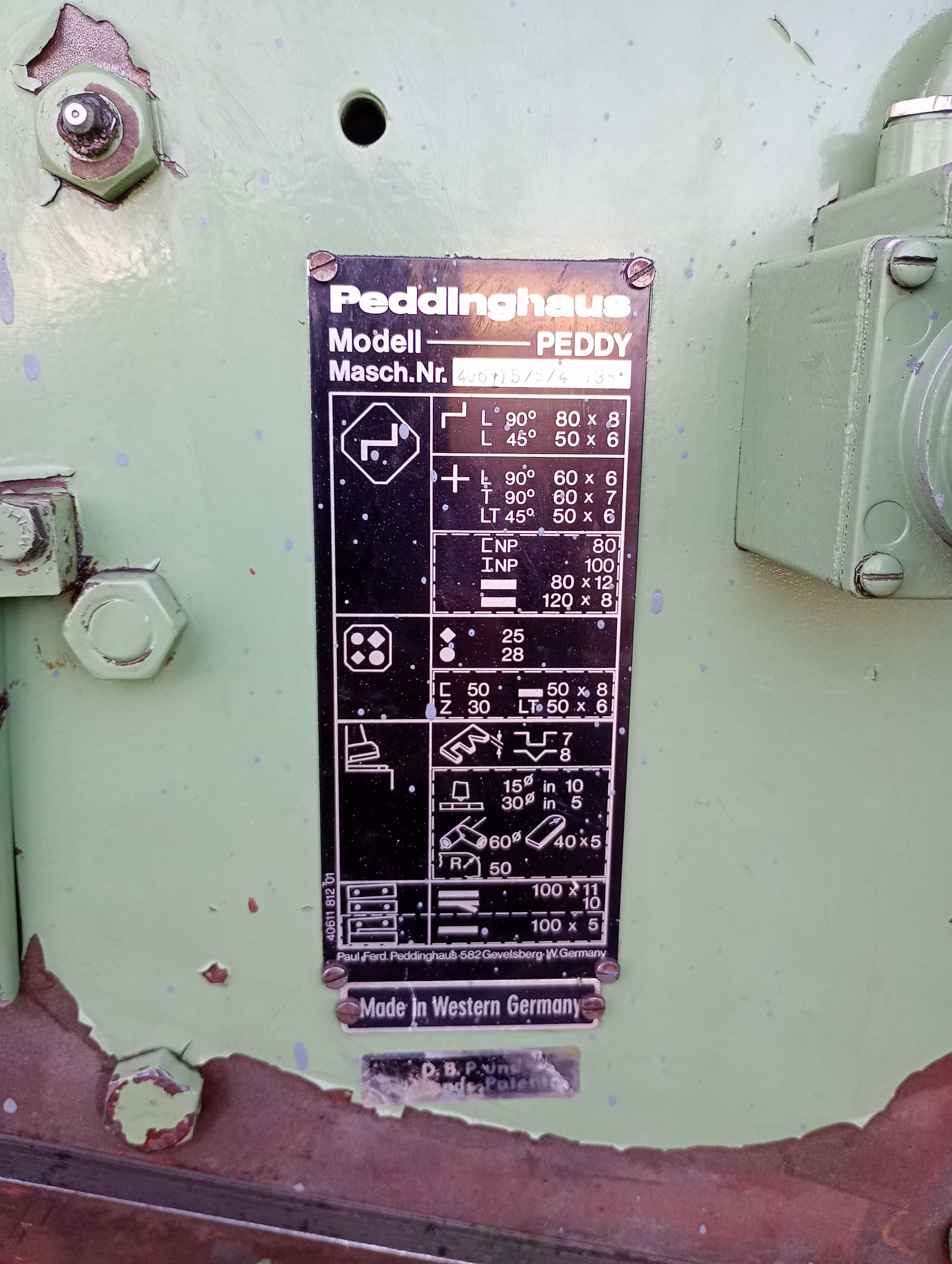 Gilotyna uniwersalna Sztanca Mubea Peddinghaus  metalu Geka Wykrawarka