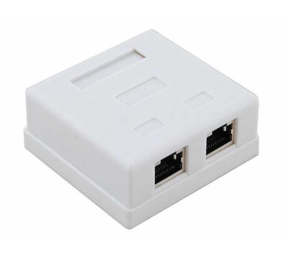 Розетка компьютерная RJ-45 CAT5e 1-порт и 2-порта