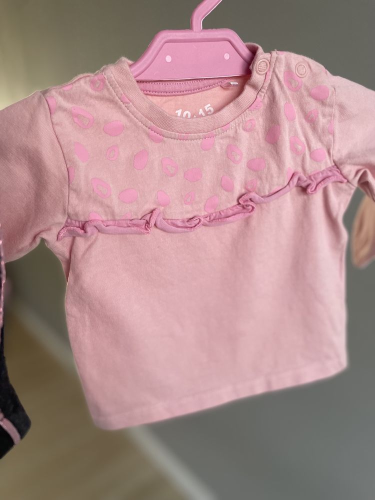 Komplet 5-10-15 Bluzeczka i leginsy dla dziewczynki h&m mayoral