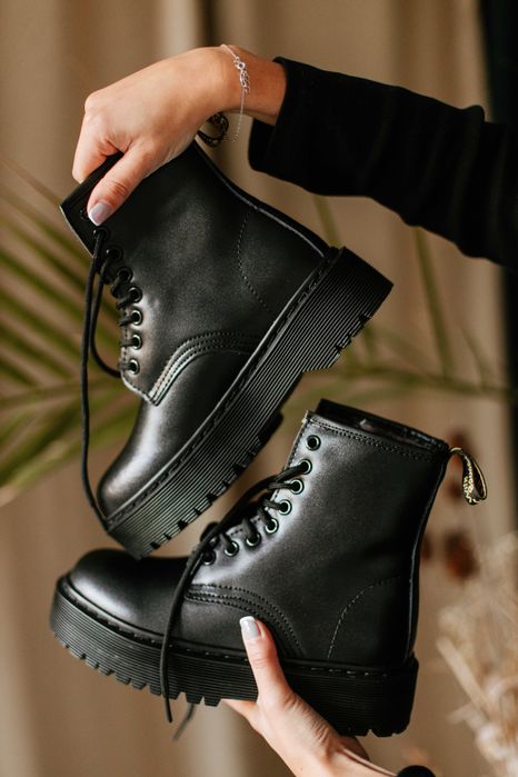 Черевики зимові жіночі Dr.Martens Jadon Mono Black | (23.5см)