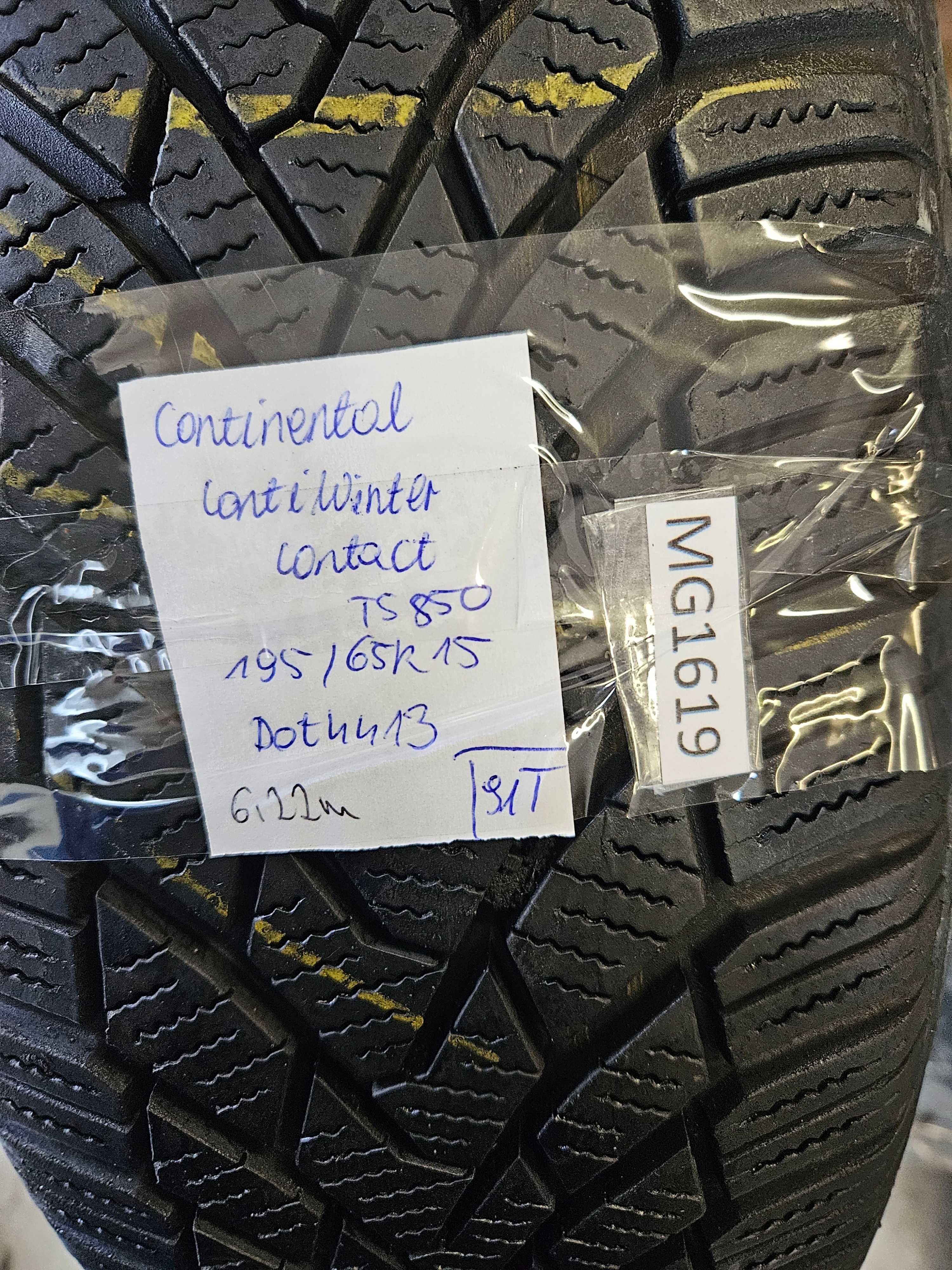 Continental 195/65 r15 TS850 /// 6,2mm!!! ContiWinterContact