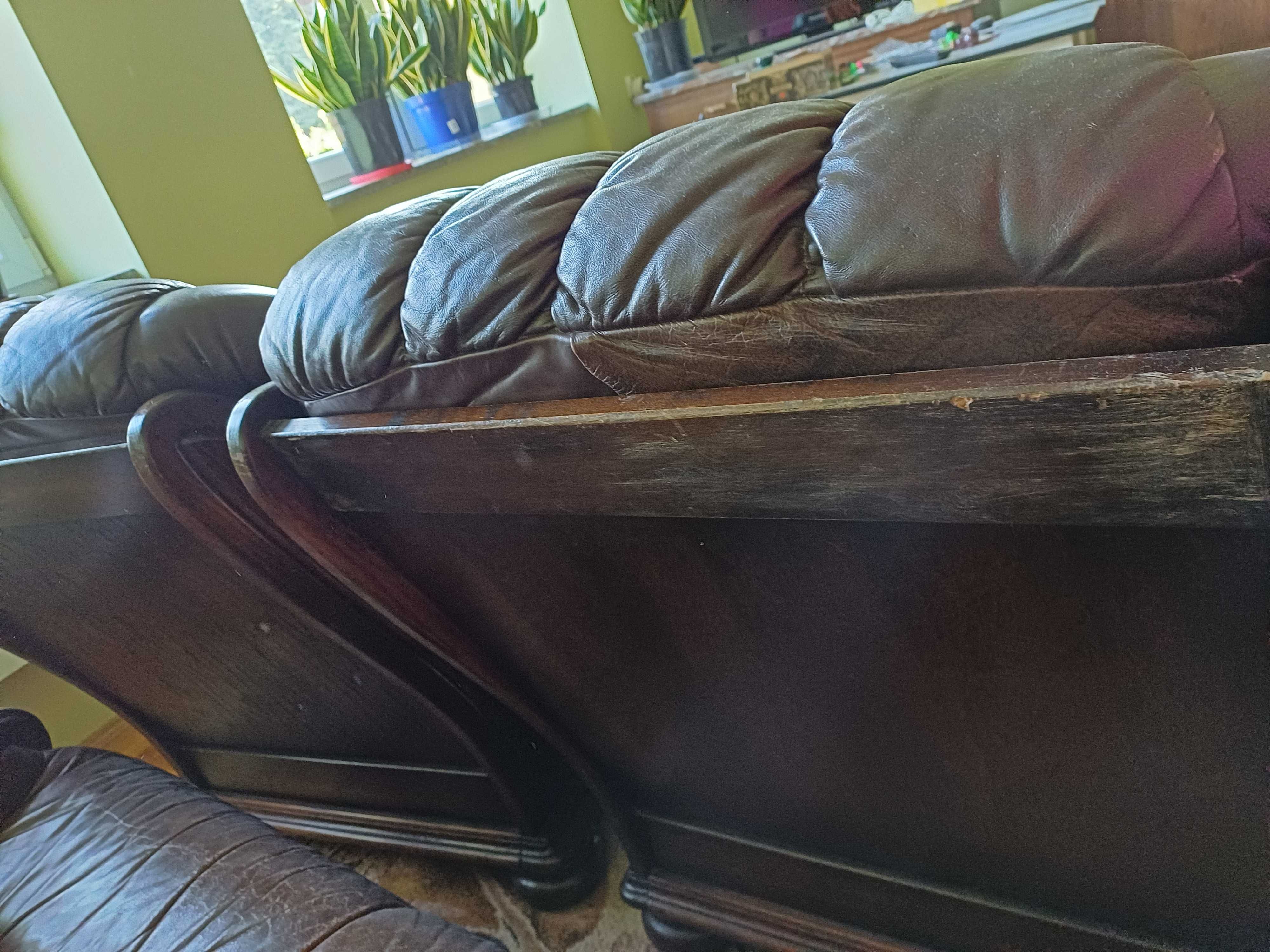 Komplet wypoczynkowy sofa i dwa fotele