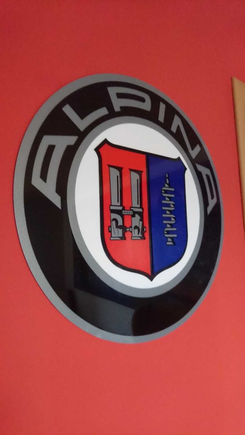 Logo Szyld BMW Alpina do garażu pokoju na ścianę gadżet