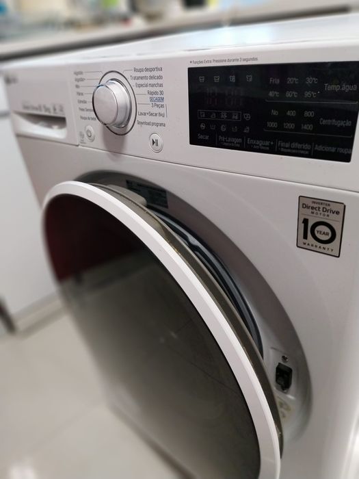 Maquina de lavar/ secadora LG Direct Drive