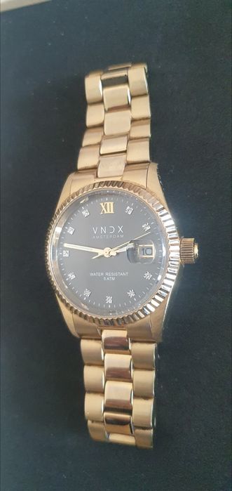 Relógio VNDX Dare Devil Medium Gold Black Amsterdam, Vendoux Paris