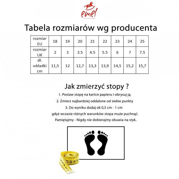 Skórzane sandałki Emel 25