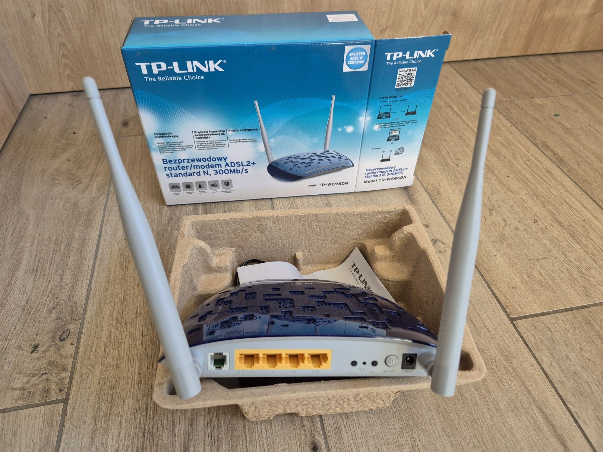 TP-Link TD-W8960N - router/modem ADSL2+ standard N, 300Mb/s