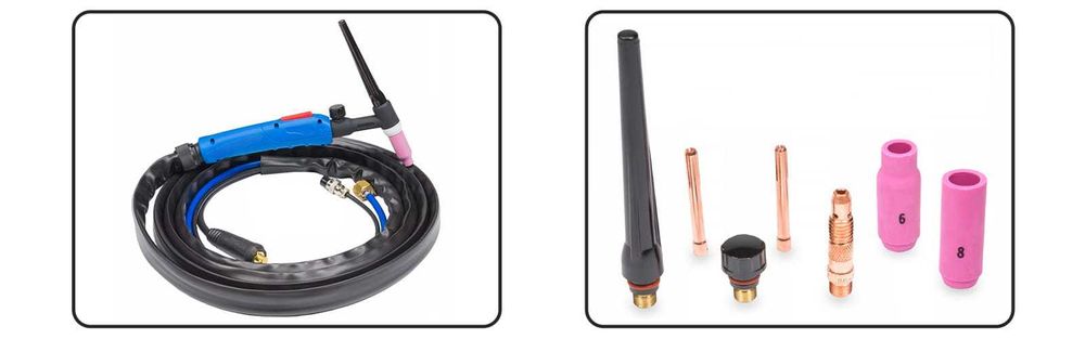 POWERMAT Uchwyt Spawalniczy Tig Lift Wp17v 35-50 4m Zaworek PM0651