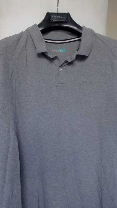 Szare Polo Esprit Organic