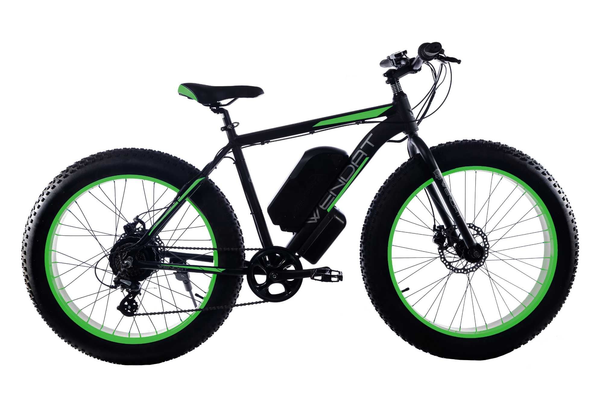 Электровелосипед E-motion Fatbike GT 48V 16Ah 1000W черно-зеленый