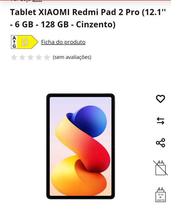 Tablet Xiaomi Redmi Pad 2 Pro NOVO