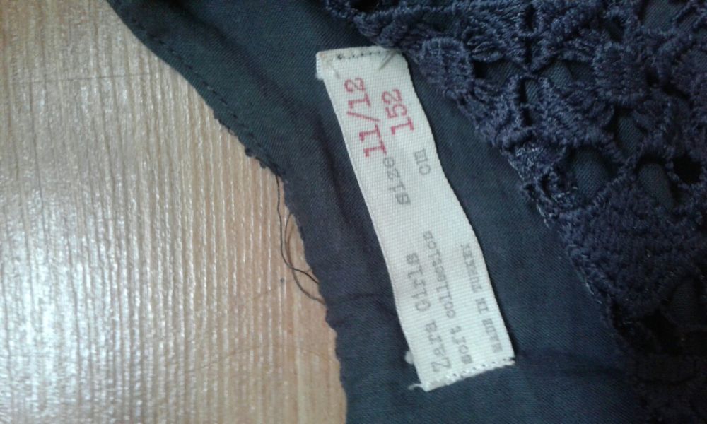 Платье гипюровое Zara для девочки 11-12 лет
