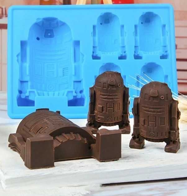 Форма R2-D2 для льда мармелада шоколадных фигурок мыла свечей
