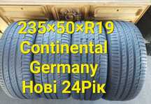 Шини 235 50 R19 Continental нові