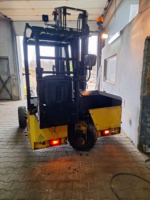 Wózek widłowy terenowy napęd 3x3 podwieszany przesuwne blokada ZAMIANA