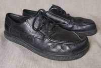 Skórzane buty męskie czarne znakomitej marki Jacoform 44