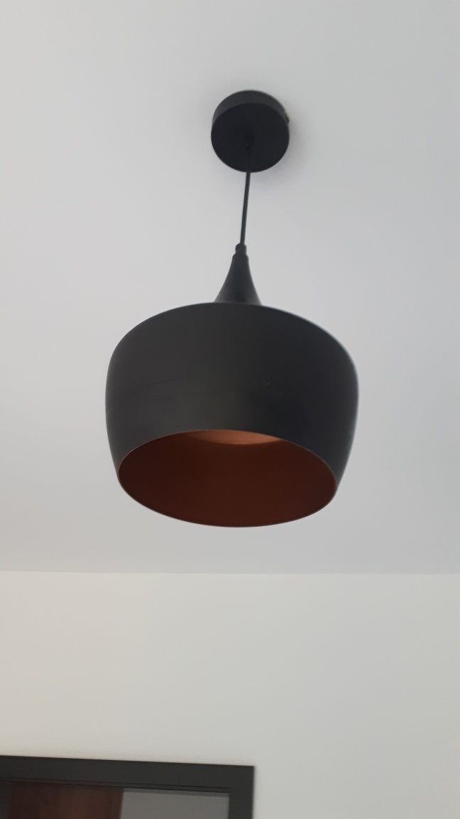 Lampa czarno złota loft