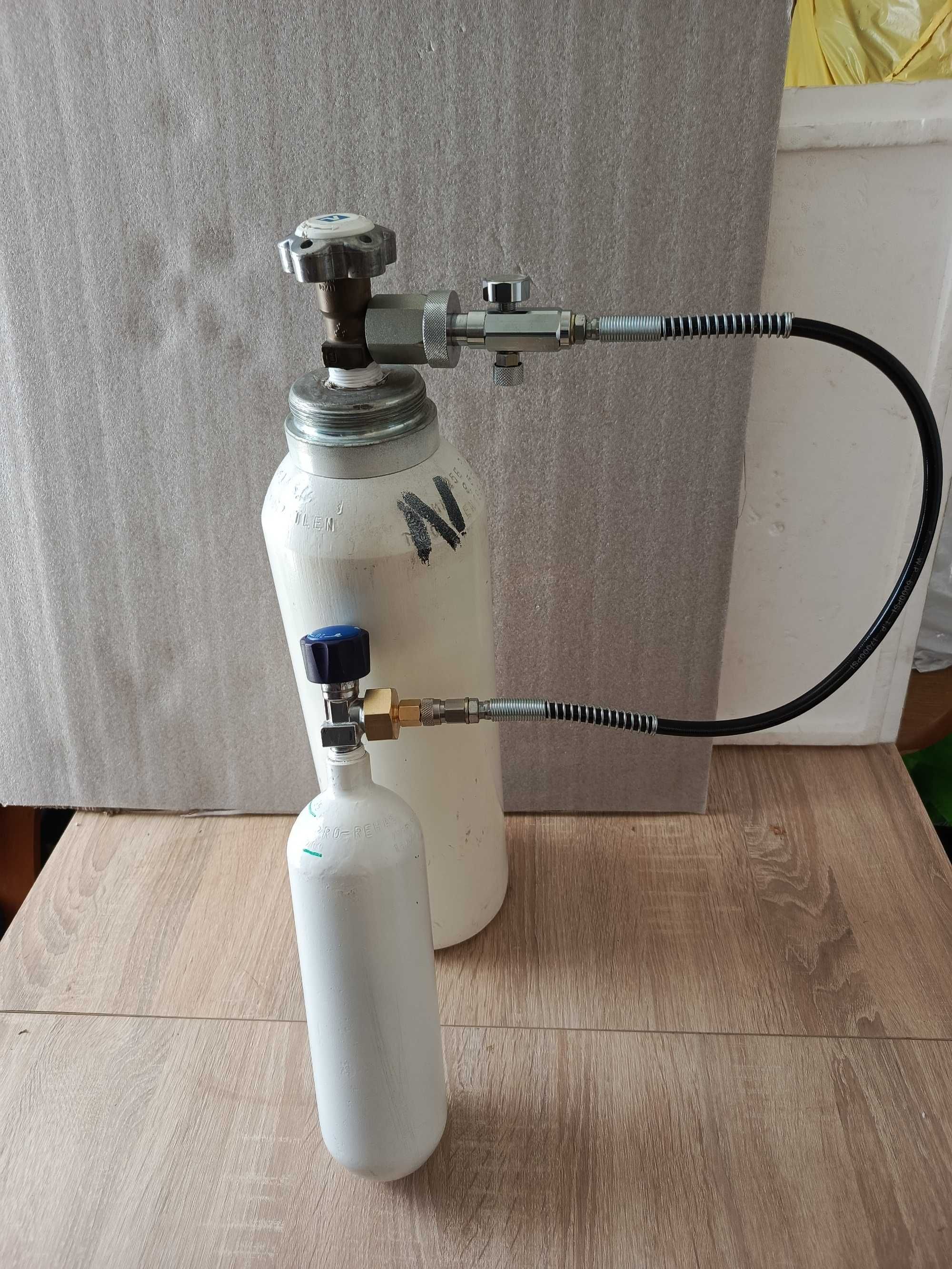 Adapter przetoczka ładujący HPA + przetoczka tlen i CO2 argon itp.