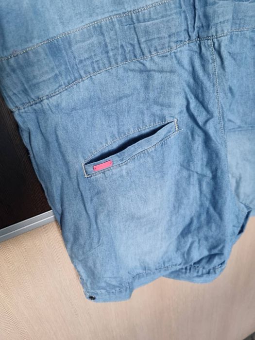 Letni jeansowy kombinezon dziewczęcy Reserved kids 158