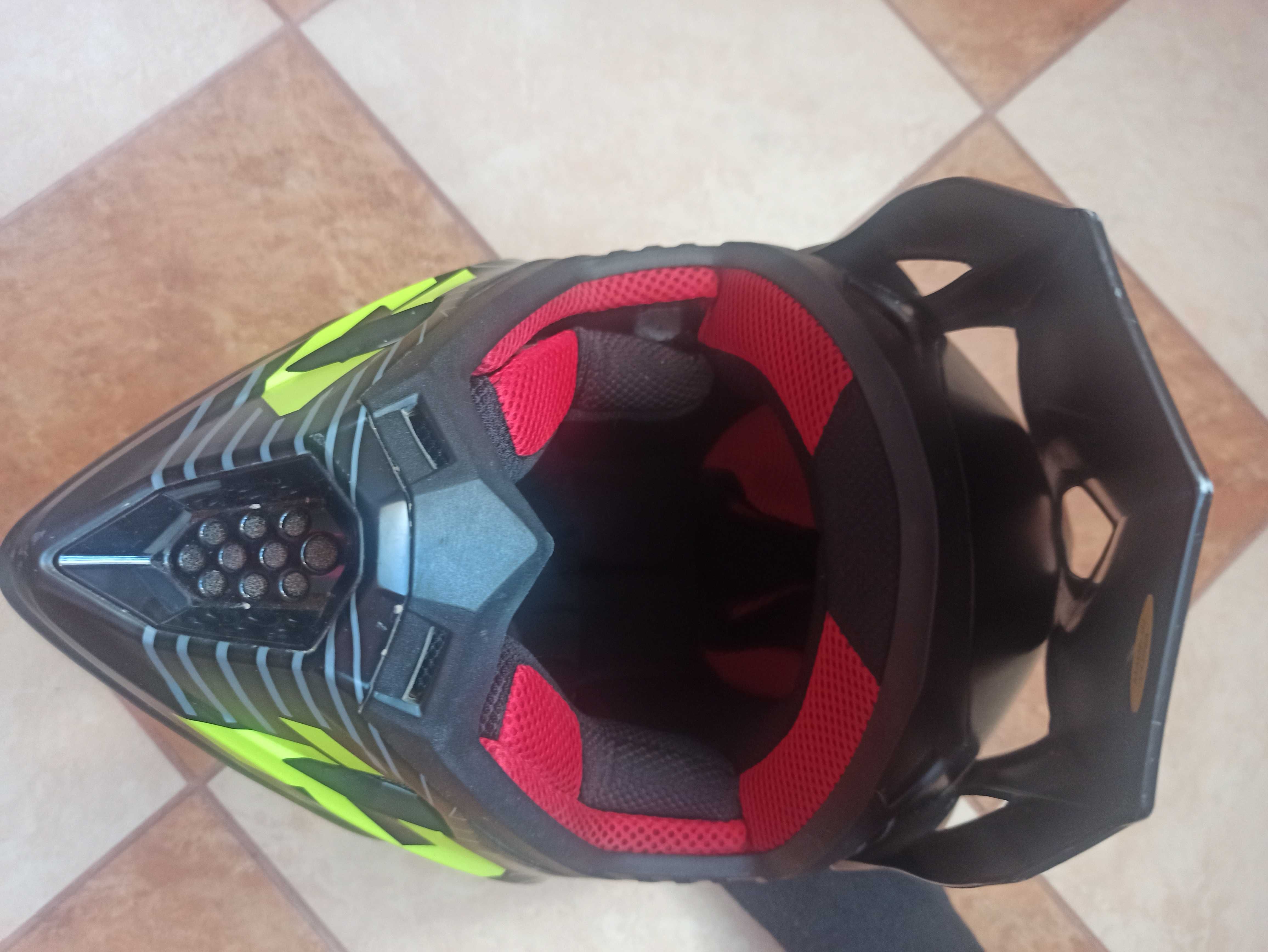 Kask Progrip dla chlopca offroad, cross