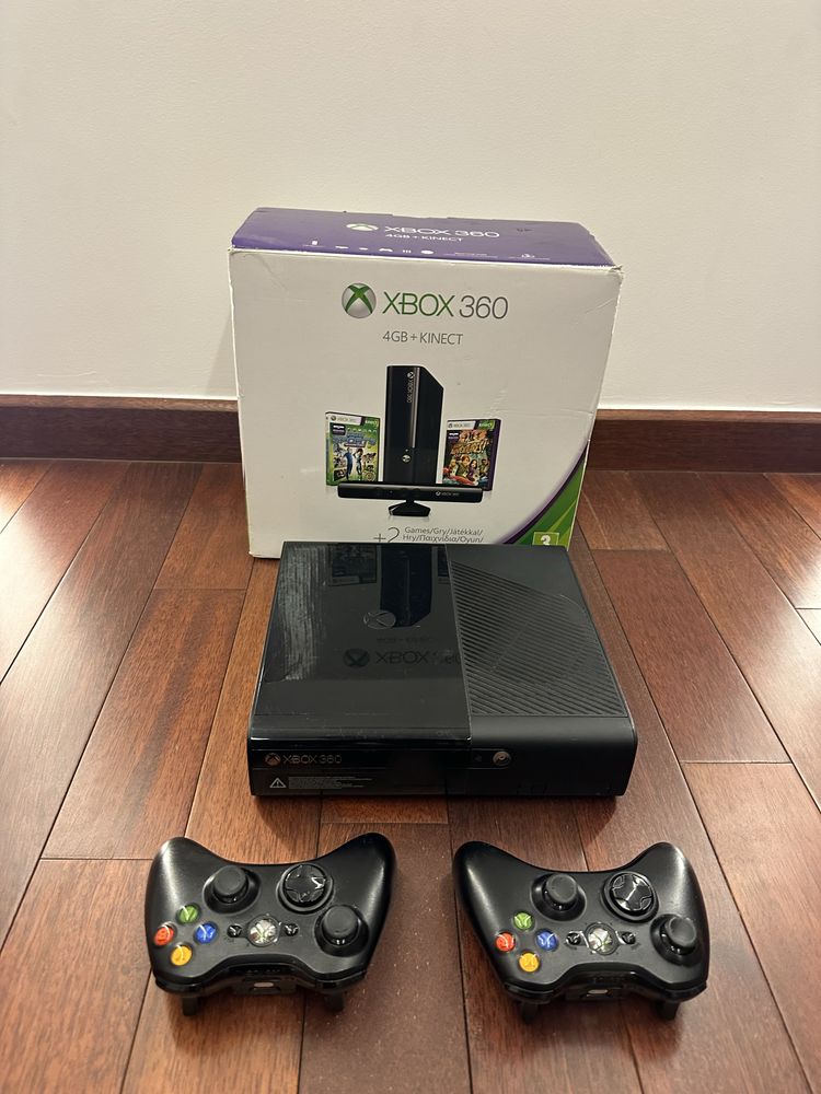 XBOX 360 Kinect + 6 gier