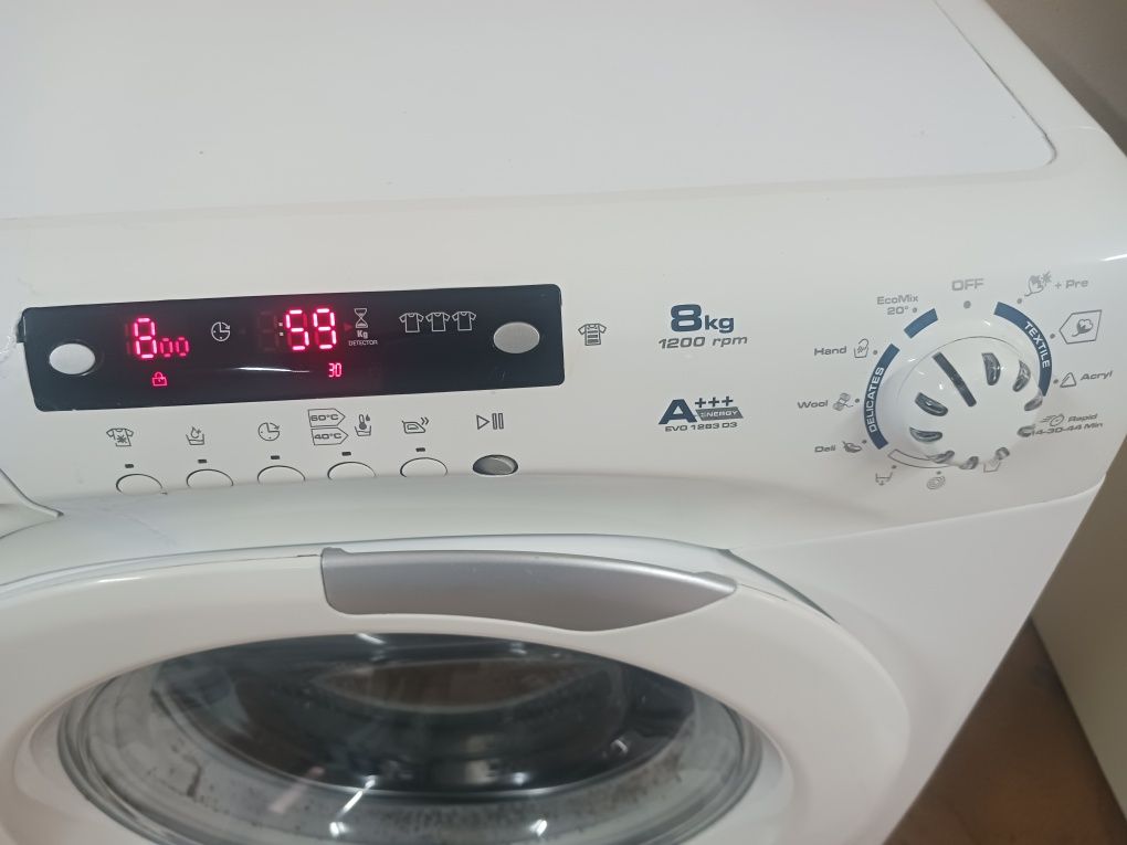 Vendo máquina de lavar roupa candy 8kg 1200 rpm ...classe A+++ em perf