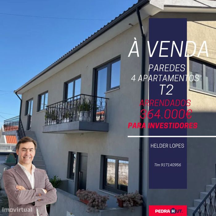 Paredes |Moradia ( 4 apartamentos ) Arrendados | Para investidores