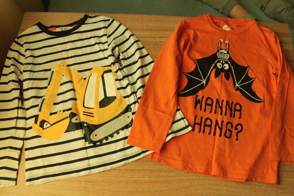 Bluzki (H&M, Cool Club) z pięknymi aplikacjami m.in. na Halloween