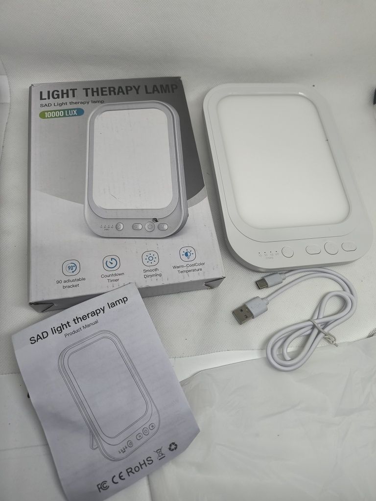 Lampa do terapii światłem z 4 timerami i 5 poziomami jasności