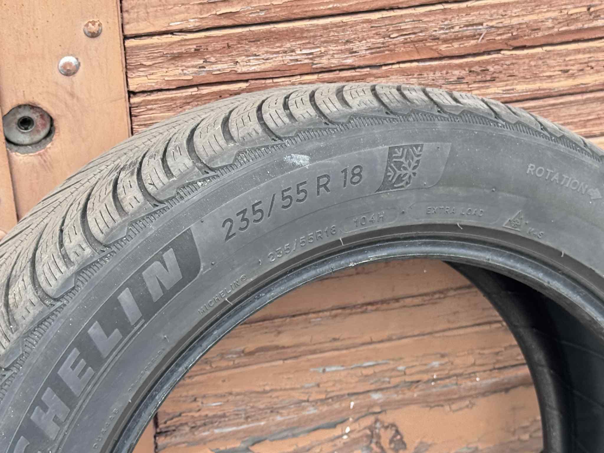 Komplet Opon Zimowych Michelin 235/55/18 Super Stan