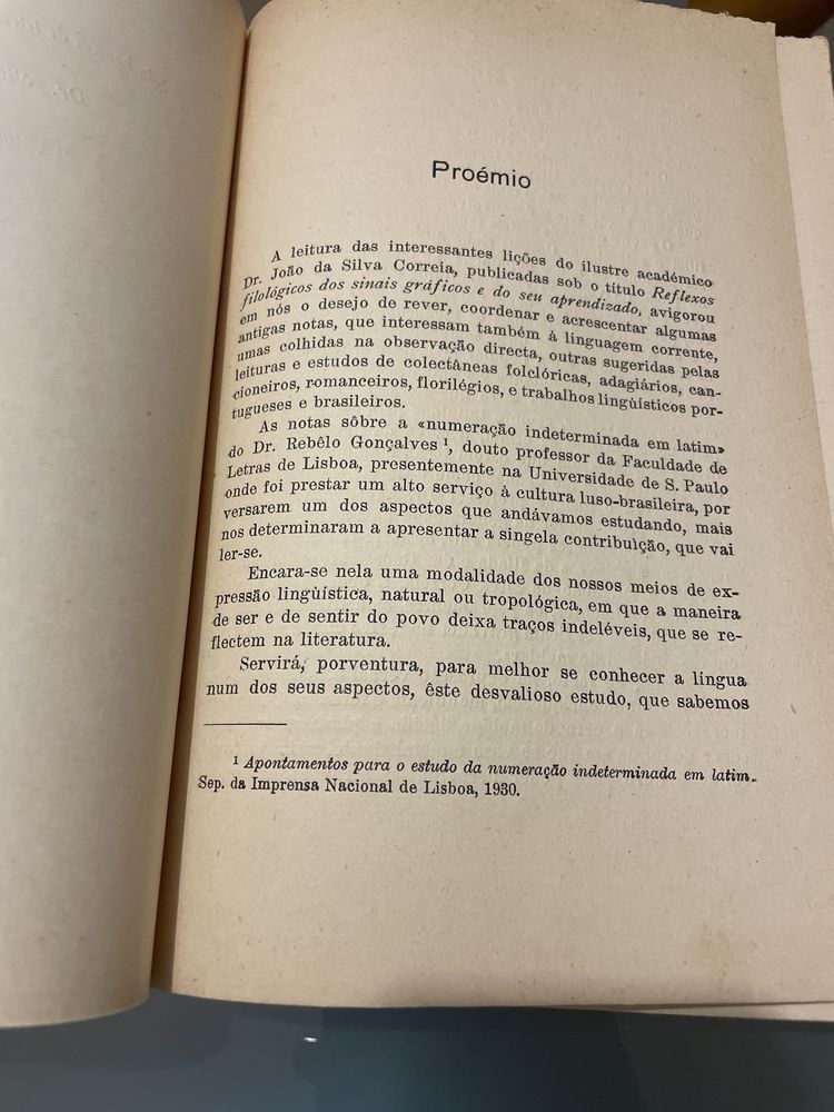 Livro “ A expressão numeral na linguagem”