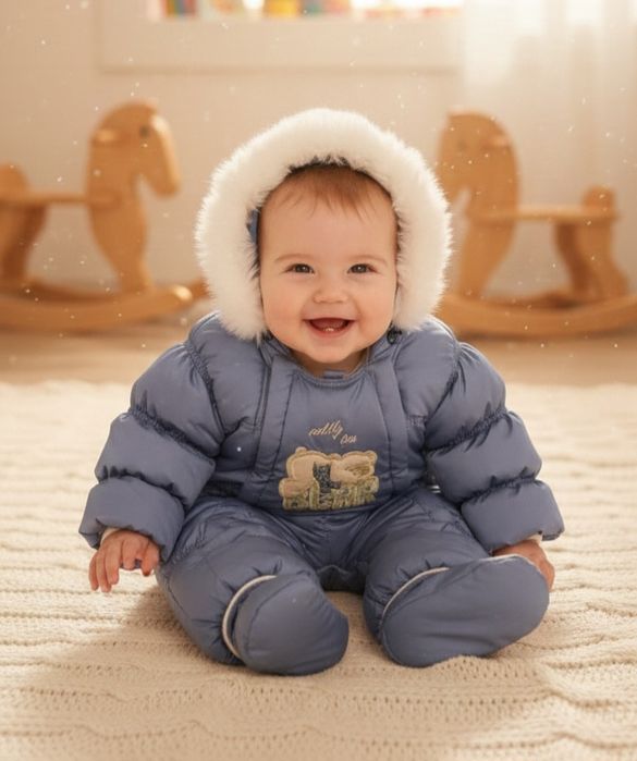 Комбінезон конверт дитячий зимовий шапочка в подарунок